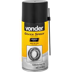GRAXA SPRAY BRANCA 300ML VONDER