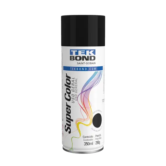 TINTA SPRAY PRETO BRILHOSO