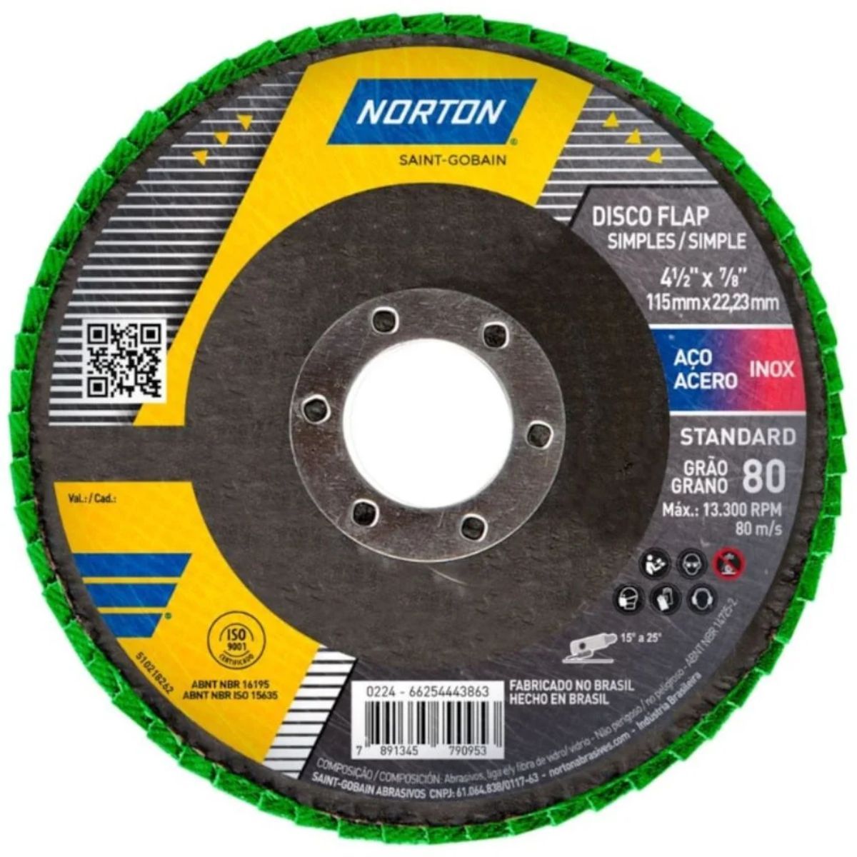 DISCO FLAP R-244 STANDARD NORTON 4.1/2 GR60