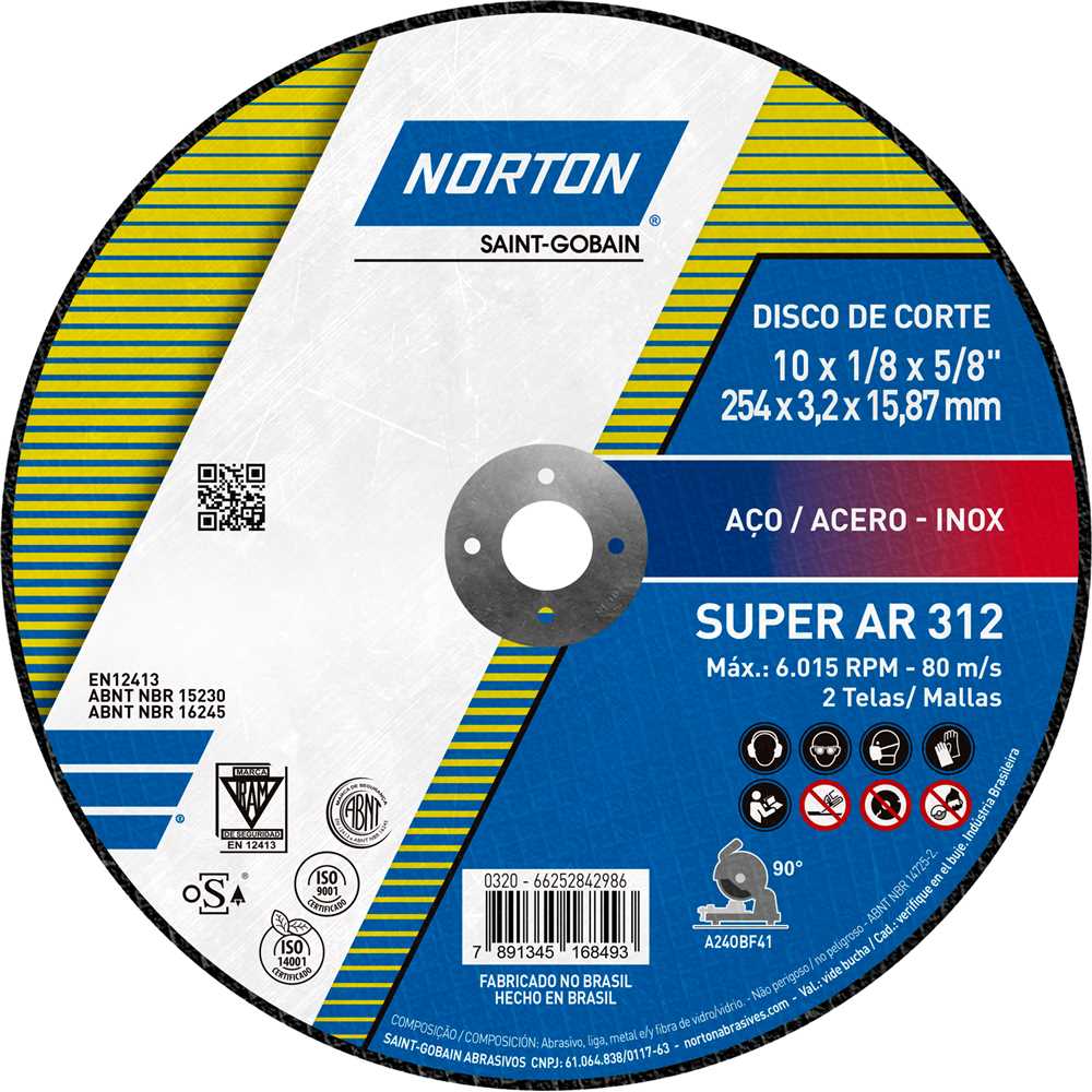 DISCO DE CORTE AR 312 12 X 1
